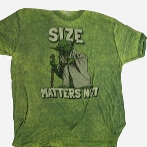 Star Wars: Yoda "Size Matters Not" Green Graphic Tee